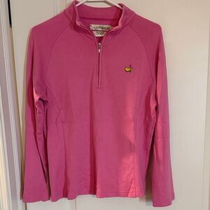 Magnolia Lane Masters pink quarter zip pullover